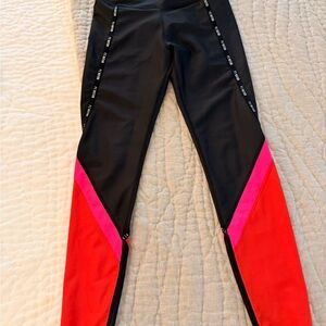 P.E Nation Black and Pink Active Leggings XS